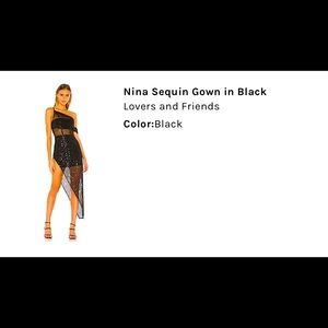 Revolve Dress - Never been worn - tags still attached - Size:Large - Color:Black